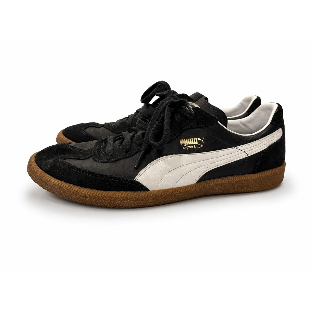 PUMA Mens Sneaker Super Liga OG Navy White Gum Retro Court Shoes Size 11